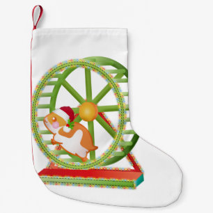kerst santa hamster kleine kerstsok
