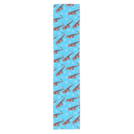 Kerst saxofoon saxofonist muzikant patroon korte tafelloper