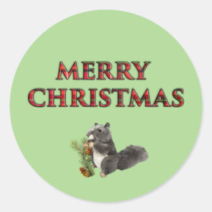 Kerst schattige dierlijke stickers