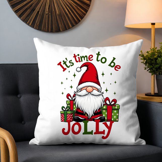 Kerst Schattige Jolly Santa Holiday Kussen (Creator heeft geüpload)