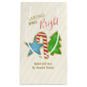 Kerst Schattige Kleurrijke Whimsical Cookie Cutout Klein Cadeauzakje (Voorkant)