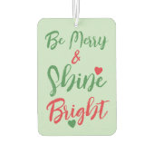 Kerst schattige muis vakantie groen rood luchtverfrisser (Achterkant)