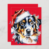 Kerst schattige puppy (Voorkant / Achterkant)