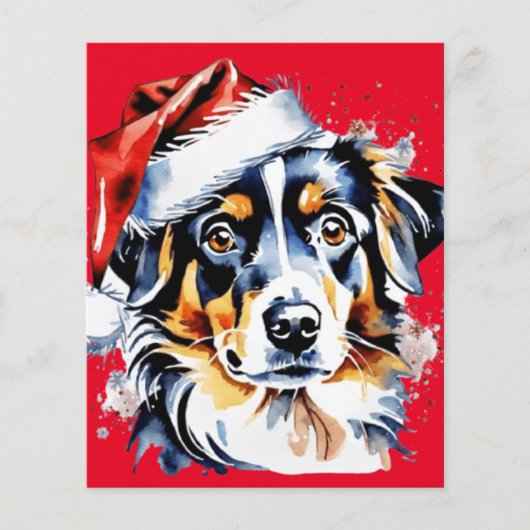 Kerst schattige puppy (Voorkant)