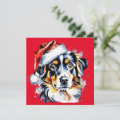 Kerst schattige puppy (Staand voorkant)