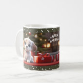 Kerst Schattige Puppy Hondenliefhebber Naam Mok (Voorkant links)