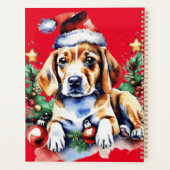 Kerst schattige puppy planner (Achterkant)