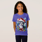 Kerst schattige puppy t-shirt (Voorkant volledig)