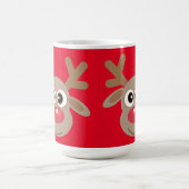 Kerst Schattige rendier Cartoon rood Koffiemok (Center)