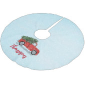Kerst Schattige Script Waterverf rustieke rode tru Kerstboom Rok (Gekanteld)