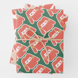 Kerst Schattige verhaal inpakpapier