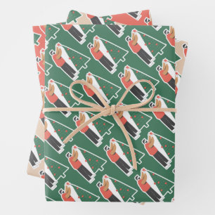 Kerst Schattige verhaal inpakpapier