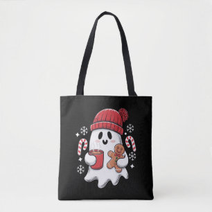 Kerst Schattigee Ghost Iced Coffee Retro Xmas Coff Draagtas