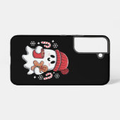 Kerst Schattigee Ghost Iced Coffee Retro Xmas Coff Samsung Galaxy Hoesje (Achterkant horizontaal)