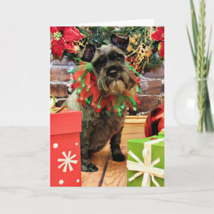 Kerst - Schnauzer - Fenway Feestdagen Kaart