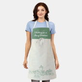 Kerst Schort - "Whisking You a Merry Christmas" (Gedragen)