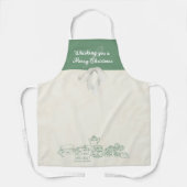 Kerst Schort - "Whisking You a Merry Christmas" (Voorkant)