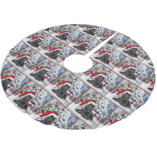 Kerst Schotse Terriër met Santa Hat Kerstboom Rok