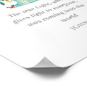 Kerst Schrift Kunst - Mat Poster (Hoek)