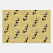 Kerst  Scottie Dogs Pattern Inpakpapier Vel (Voorkant 3)