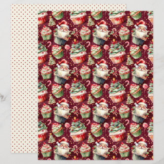Kerst Scrapbook Papier Vintage