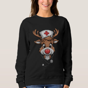 Kerst Scrub Top Rendier Rubberen Handschoenen Verp