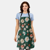 Kerst Seizoen All-Over Print Schort (Gedragen)