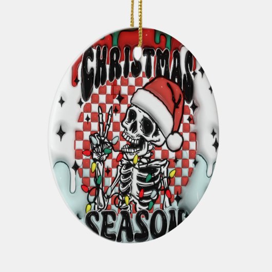 Kerst Seizoen Skeleton Ornament (Rechts)