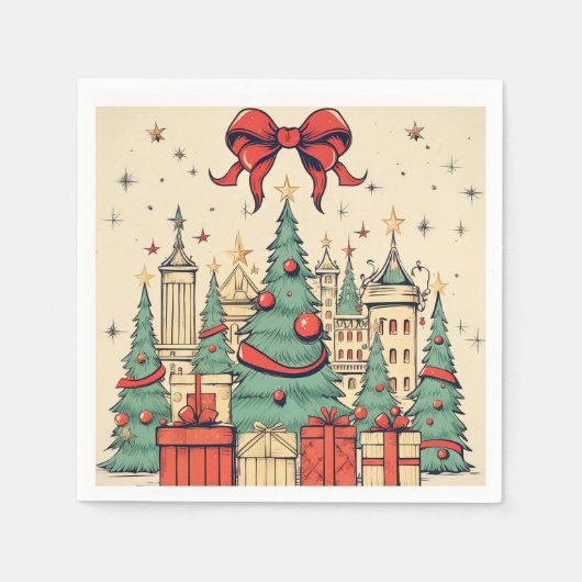 kerst servet (Voorkant)