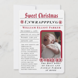 Kerst Sfeer Modern Krant Aankondiging