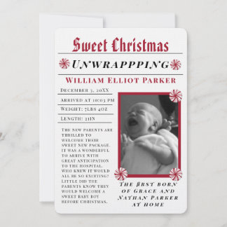 Kerst Sfeer Modern Krant Aankondiging
