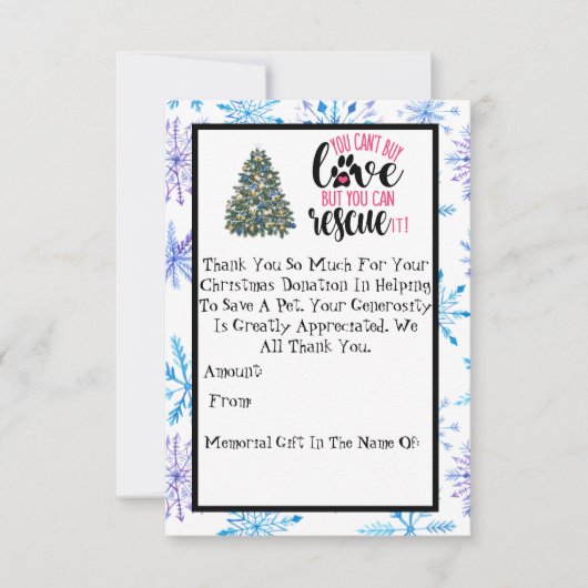 Kerst Shelter Fondsenwerving RSVP Kaartje (Voorkant)