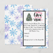 Kerst Shelter Fondsenwerving RSVP Kaartje (Voorkant / Achterkant)