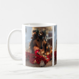 Kerst Sheltie mok