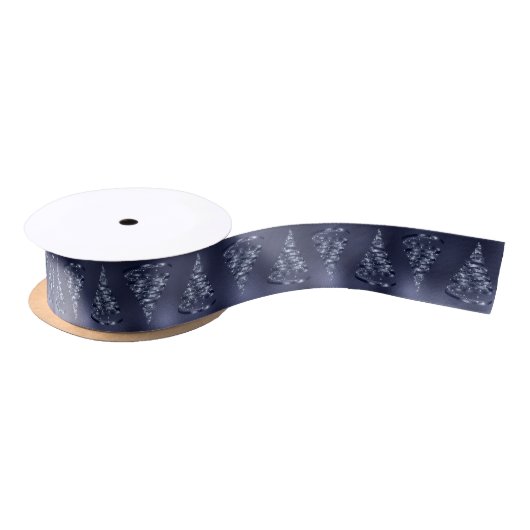 Kerst Shiny Blue Tree Sparkle Elegant Lint (Spoel)