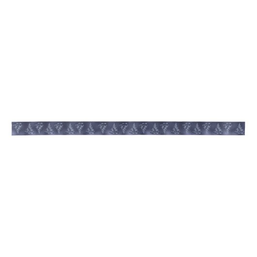 Kerst Shiny Blue Tree Sparkle Elegant Lint (Voorkant)