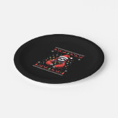 Kerst Shirt voor Sloth Lover Gift Santa Buffalo Papieren Bordje (Gekanteld)