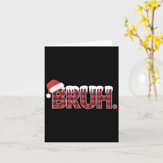 Kerst Shirten voor Vrouwen Bruh Red Plaid Buffalo Kaart (Gele Bloem)
