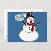 Kerst Shoppers! Feestdagenkaart (Voorkant / Achterkant)