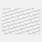 Kerst Siamese Cat Wrapping Inpakpapier Vel (Voorkant 3)