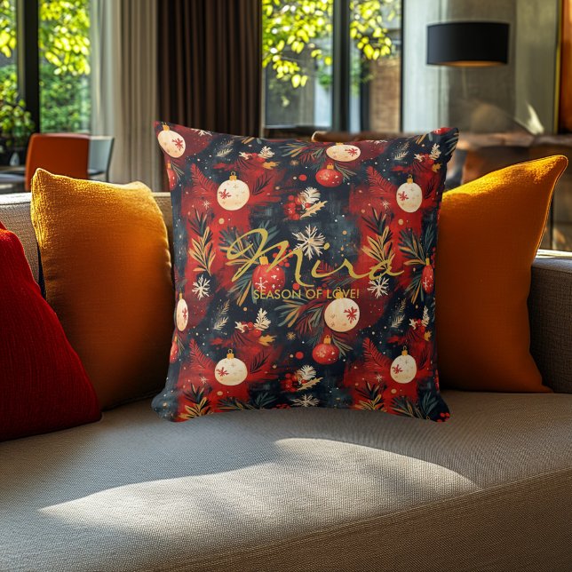 Kerst Sierkussen met Feestelijke Design & Quote (Creator heeft geüpload)