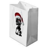 Kerst sigaar skelet ontwerp medium cadeauzakje (Achterkant Gekanteld)