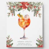 Kerst Signatuur Drink Fotoplaat (Voorkant)