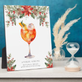 Kerst Signatuur Drink Fotoplaat (Zijkant)