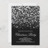 Kerst Silver Glitter Glam Elegant Kaart (Voorkant)