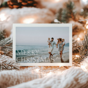 Kerst Simplicity Foto Vakantiekaart Feestdagenkaart