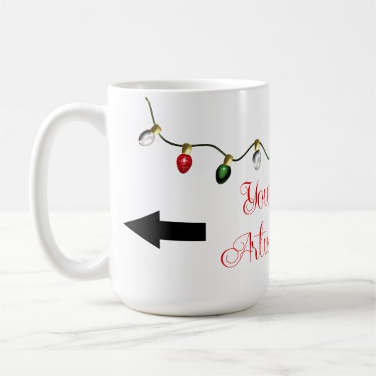 Kerst Sjabloon Mok (Links)