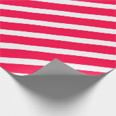 Kerst Sjabloon Nostalgische rode witte strepen Cadeaupapier (Hoek)