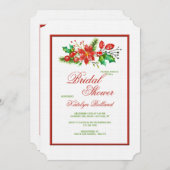 Kerst Slag Invitatie Kaart (Voorkant / Achterkant)