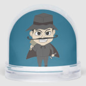 Kerst slechteriken sneeuwbol (Achterkant)